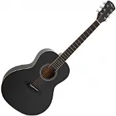 Gear4Music Guitare Acoustique Parlour par Noir