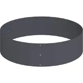 vidaXL Planteur en métal Acier Ø 120 cm Incrustations décoratives