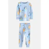 Next Pyjama bleu clair / bleu foncé / orange
