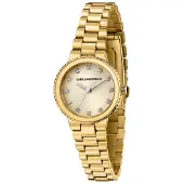 Karl Lagerfeld Kaiser 28mm 5atm Quartz/analogical Woman Watch Doré Femme