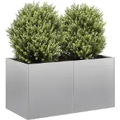 vidaXL Jardinière 80x40x40 cm acier galvanisé
