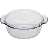 Pyrex Kasserolle rund mit Deckel, Inhalt: 4,90 Liter, Höhe: 140 mm, ø: 250 mm