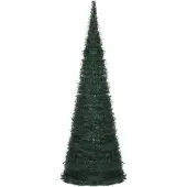 vidaXL Sapin de Noël artificiel pré-éclairé avec guirlandes vert 180cm