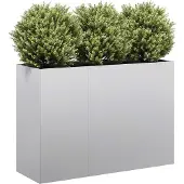 vidaXL Jardinière 120x40x80 cm acier galvanisé