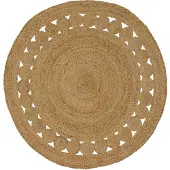 vidaXL Tapis Nature Ø 120 cm en jute