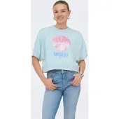 ONLY Sweat-shirt 'ONLCapri' bleu ciel / bleu pastel / rose ancienne
