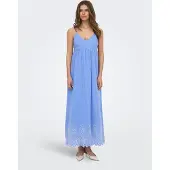 ONLY Robe d’été 'ONLTulum' bleu / blanc