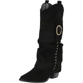 Salinyang Bottes de cowboy noir