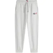 Tommy Hilfiger Pantalon 'Signature Logo Cuffed' gris clair