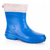 Lemigo Bottes femme rubber Jessy 800, bleu, (fleur de corail/gris) , 39 EU