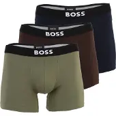 BOSS Boxers bleu marine / marron / olive / blanc