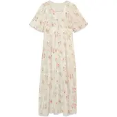 Vero Moda Robe 'VMBella' crème / vert gazon / saumon