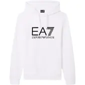 EA7 Sweat-shirt noir / blanc