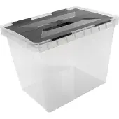 Sunware Onyx Boîte de rangement 25 l transparente