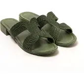 Brasileras Sandales Femme Antidérapantes confortables chaussures de plage/piscine/urbaines vert militaire 37 EU -UBMARD
