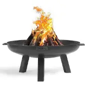 TRIZERATOP Bassin de feu "POLO" 80 cm Foyer, corbeille à feu