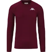 Kappa Vurbat Long Sleeve Base Layer Rouge L Homme