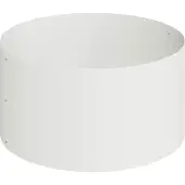 vidaXL Cache-pot de jardin Blanc 120 x 120 x 20 cm Acier