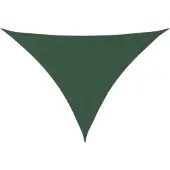 vidaXL Voile de parasol tissu oxford triangulaire 3x4x5 m vert foncé