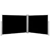 vidaXL Store latéral extensible noir 120 x 1000 cm