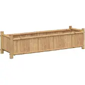 vidaXL Jardinière 100x30x25 cm bambou