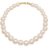 Elli Chaîne or / blanc perle