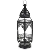 Safaary Lanterne Marocaine Noir Ambre Ø 20 x 60cm