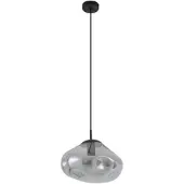 LINDBY Suspension , Lelia, dimmable, Gris, Salle à manger, Verre, Design