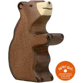 Holztiger Ours brun, petit, assis, 80186