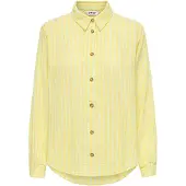 ONLY Chemisier 'ONLThyra' jaune / blanc