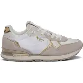 Pepe Jeans pour femme. PLS400023 Pantoufles Britlen beige (37), Plat, Lacets, Casuel