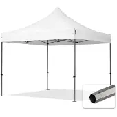 TOOLPORT 3x3 m Tonnelle pliante Acier, PVC 800, blanc