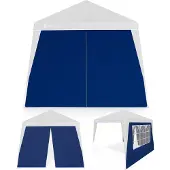 Casaria 2x Parois latérales pour tonnelle Capri 3x3m bleu