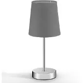 Monzana Lampe de chevet avec abat-jour gris