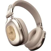The House Of Marley Positive Vibration Rebel Anc Over-ear Casque Sans Fil Avec Anti-bruit Cream