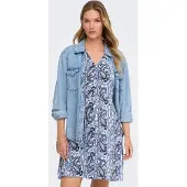 ONLY Robe 'ONLEVIDA' marine / azur / bleu clair / blanc