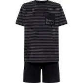 Bruno Banani Pyjama court 'Hale ' bleu foncé / gris