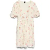 Vero Moda Robe d’été 'VMBELLA' vert clair / rose clair / blanc