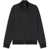 BOSS Sweat en coton à encolure zippée