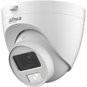 Dahua Caméra de sécurité extérieure et intérieure 2MP Smart Dual Light blanche - DH-HAC-HDW1200CLQP-IL-A-0280B-S6