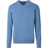 Casamoda Pull Col-V Bleu
