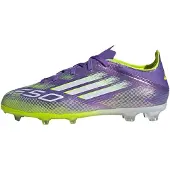Adidas Chaussure de sport 'F50 Elite' jaune fluo / gris argenté / pomme / violet foncé