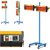 MSW Lampe infrarouge carrosserie - 2200 W - 2 émetteurs