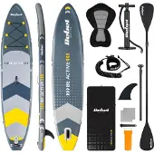 Rebel Planche à pagaie SUP ACTIVE RBA-4501 avec siège, gris 11'6" 350x81x15cm