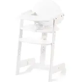 Geuther Filou chaise haute en bois, Chaise haute - Chaise de table pour bébé - Chaise haute pour jeune enfant - Harnais 3 points - Chaise haute pour bébé - Blanc