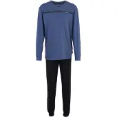 Tom Tailor Pyjama long saphir / bleu foncé