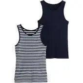 Next Haut bleu marine / blanc