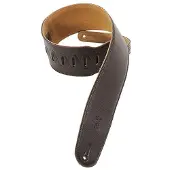 Levys Leathers Cuir Rembourée Dos Daim Pour Basse 9cm - Dark Brown