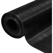 vidaXL Revêtement de sol noir 1,5 x 4 m en caoutchouc
