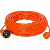 Plastrol Rallonge de jardin ECO PO-ST Prise 2P 10A 2300W 25 mètres, câble 2x1 orange PLASTROL